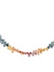 Necklace 14K Multicolor Sapphire Bead Necklace