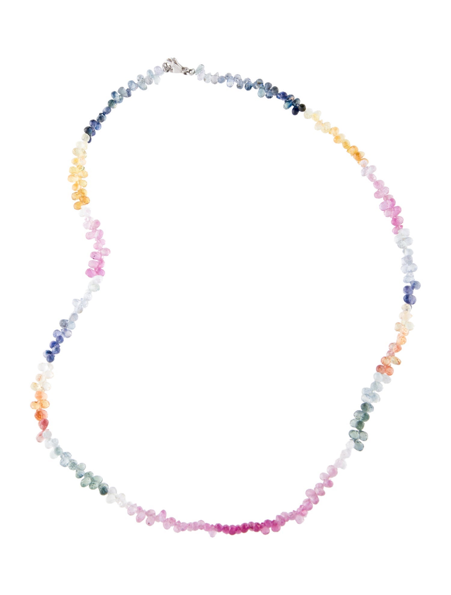 Necklace 14K Sapphire Beaded Chain