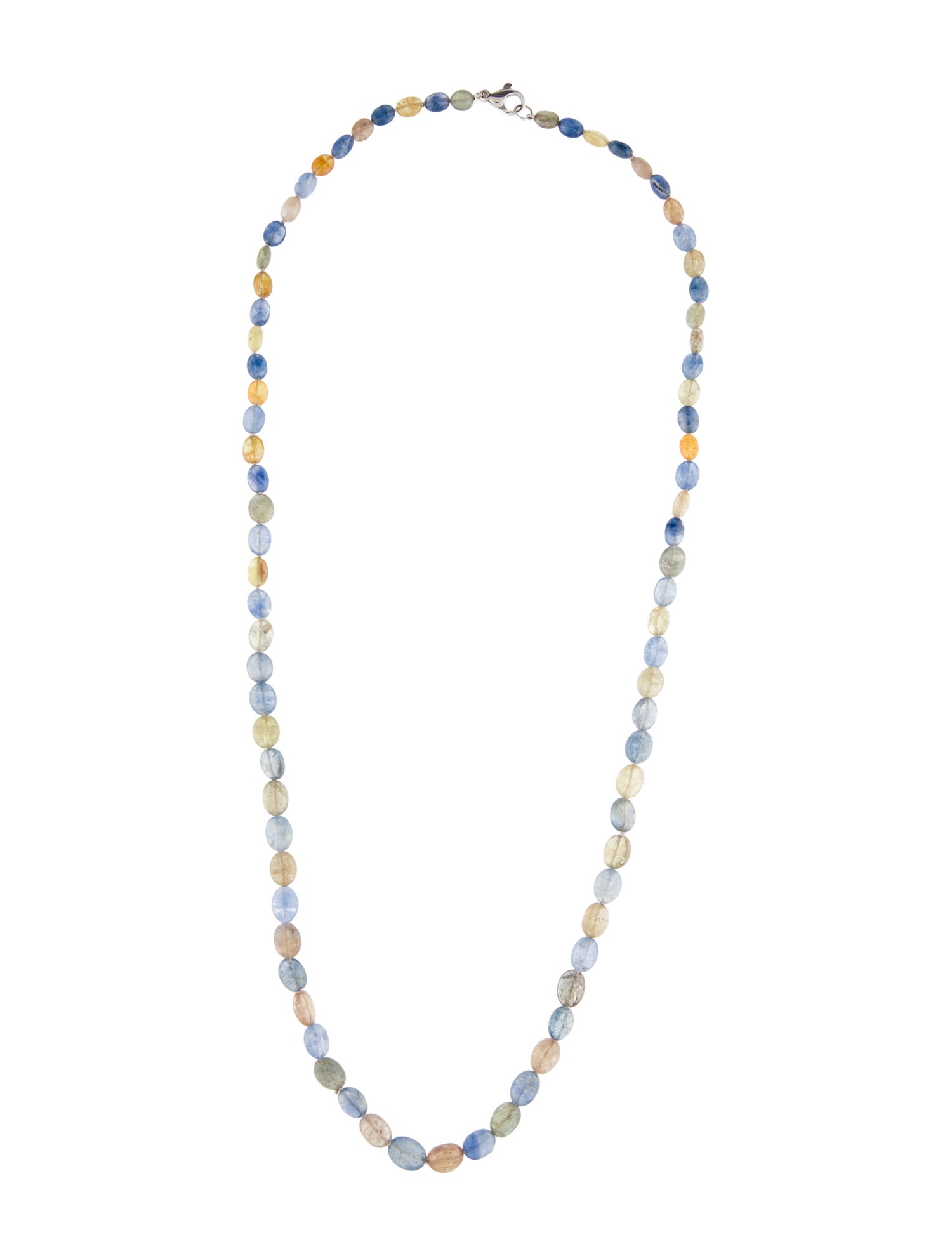 Necklace 14K Multi Sapphire Bead Strand