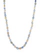 Necklace 14K Multi Sapphire Bead Strand Necklace