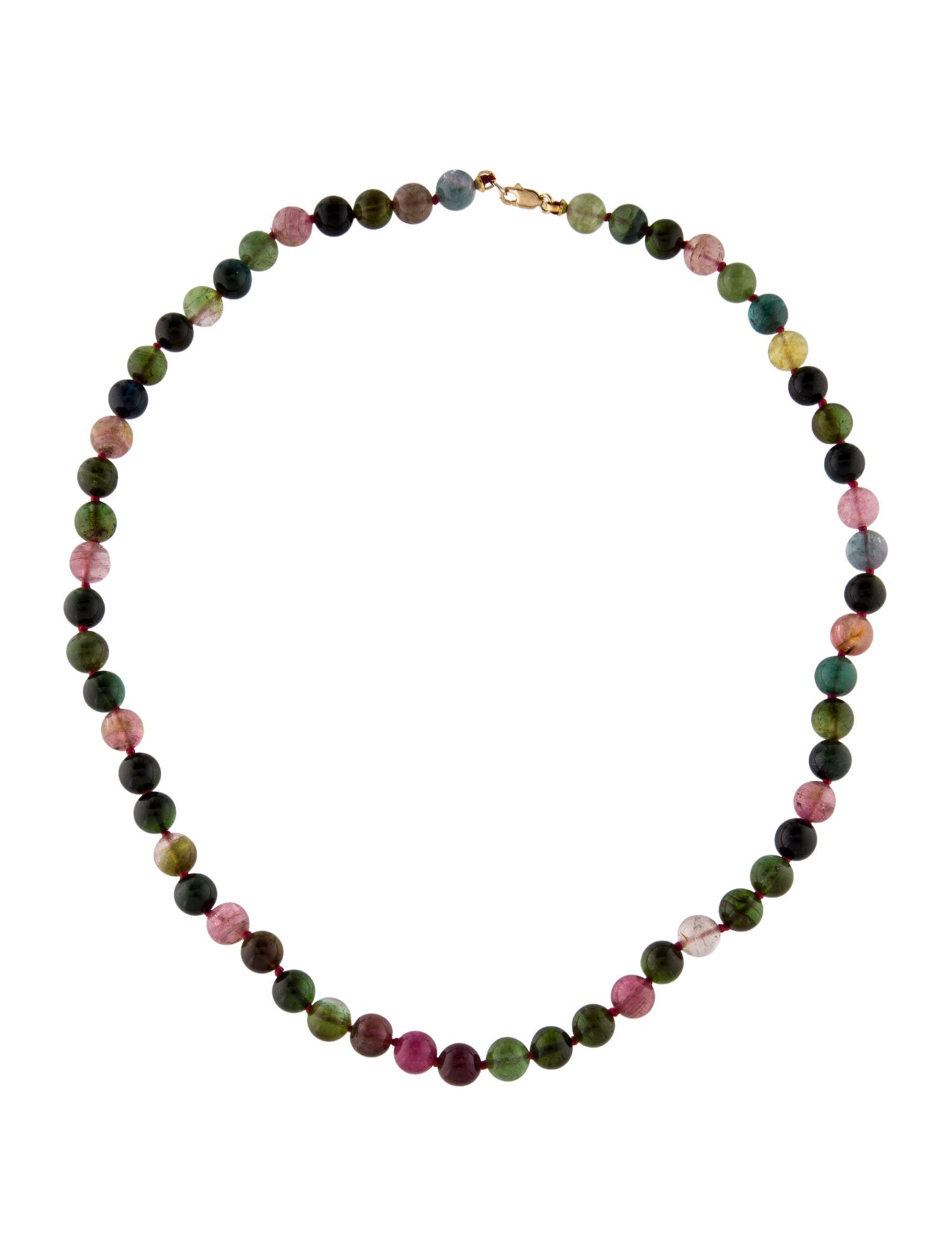 Necklace 14K Multicolor Tourmaline