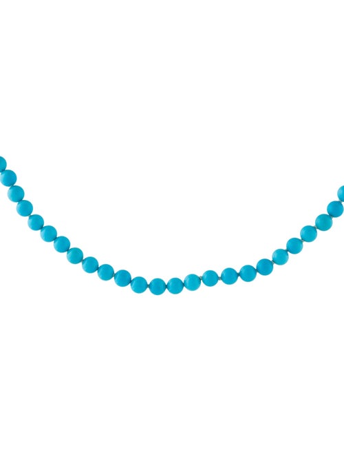 Necklace 14K Turquoise Bead Strand Necklace
