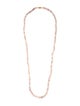 Necklace 14K Pearl Long Bead Strand Necklace