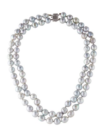 Necklace 14K Pearl Double Strand Necklace