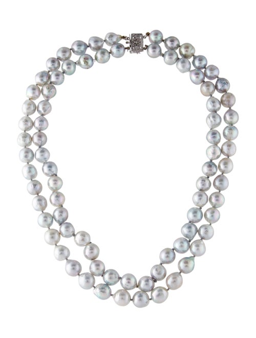 Necklace 14K Pearl Double Strand Necklace