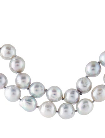 Necklace 14K Pearl Double Strand Necklace