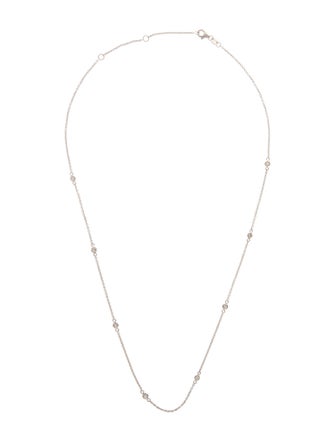 Necklace 14K Diamond Station Necklace