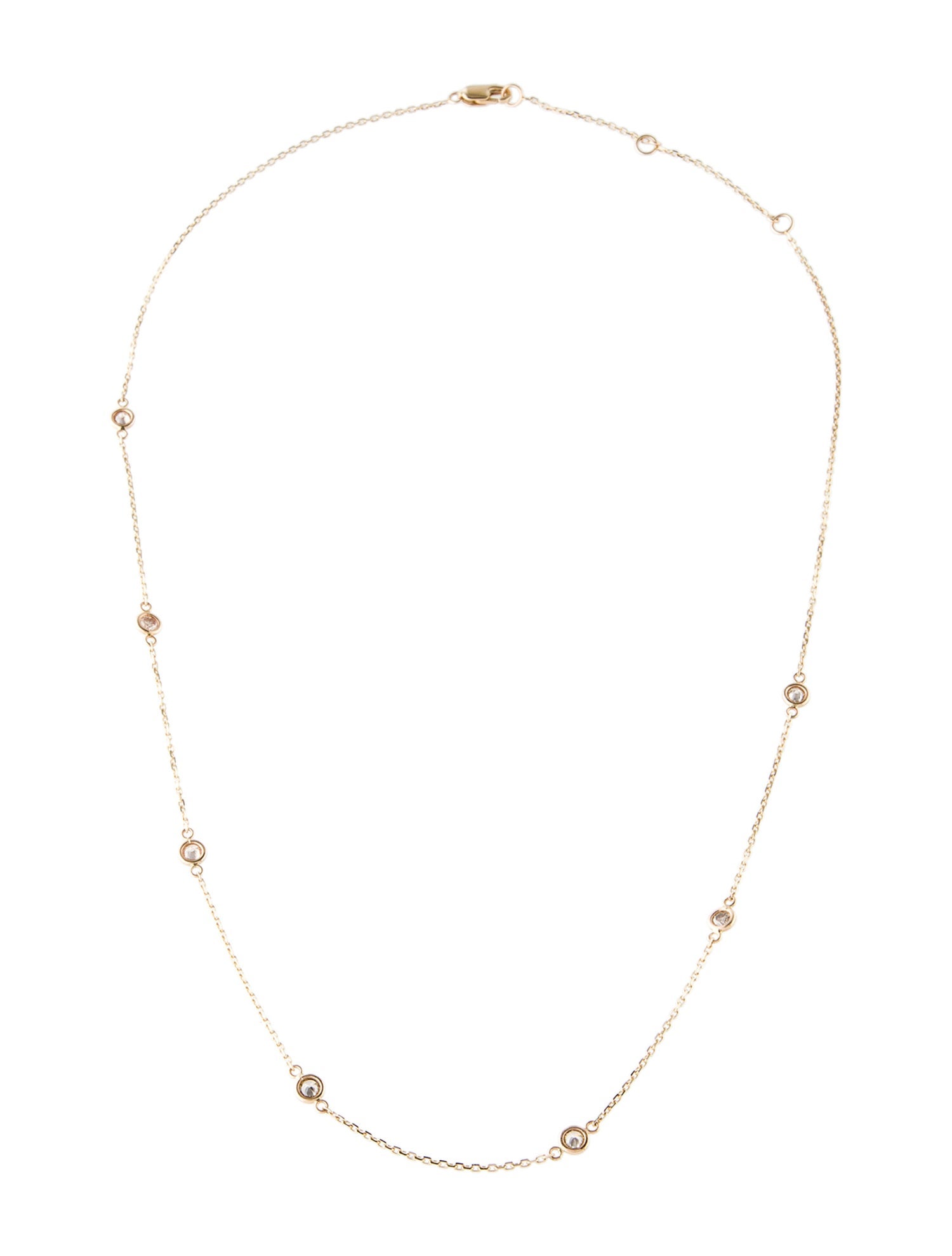 Necklace 14K Diamond Station