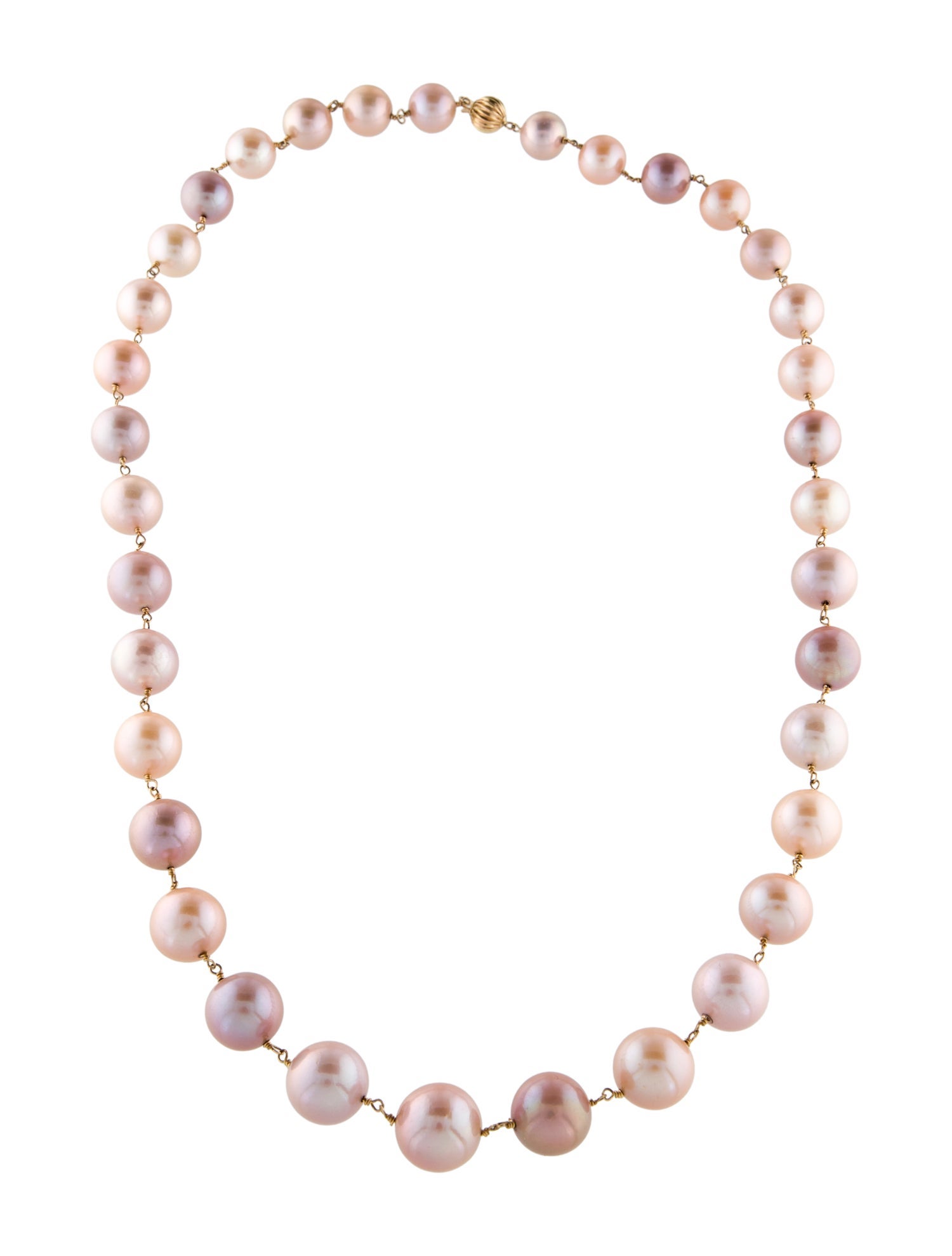 Necklace 14K Graduated Pearl Bead