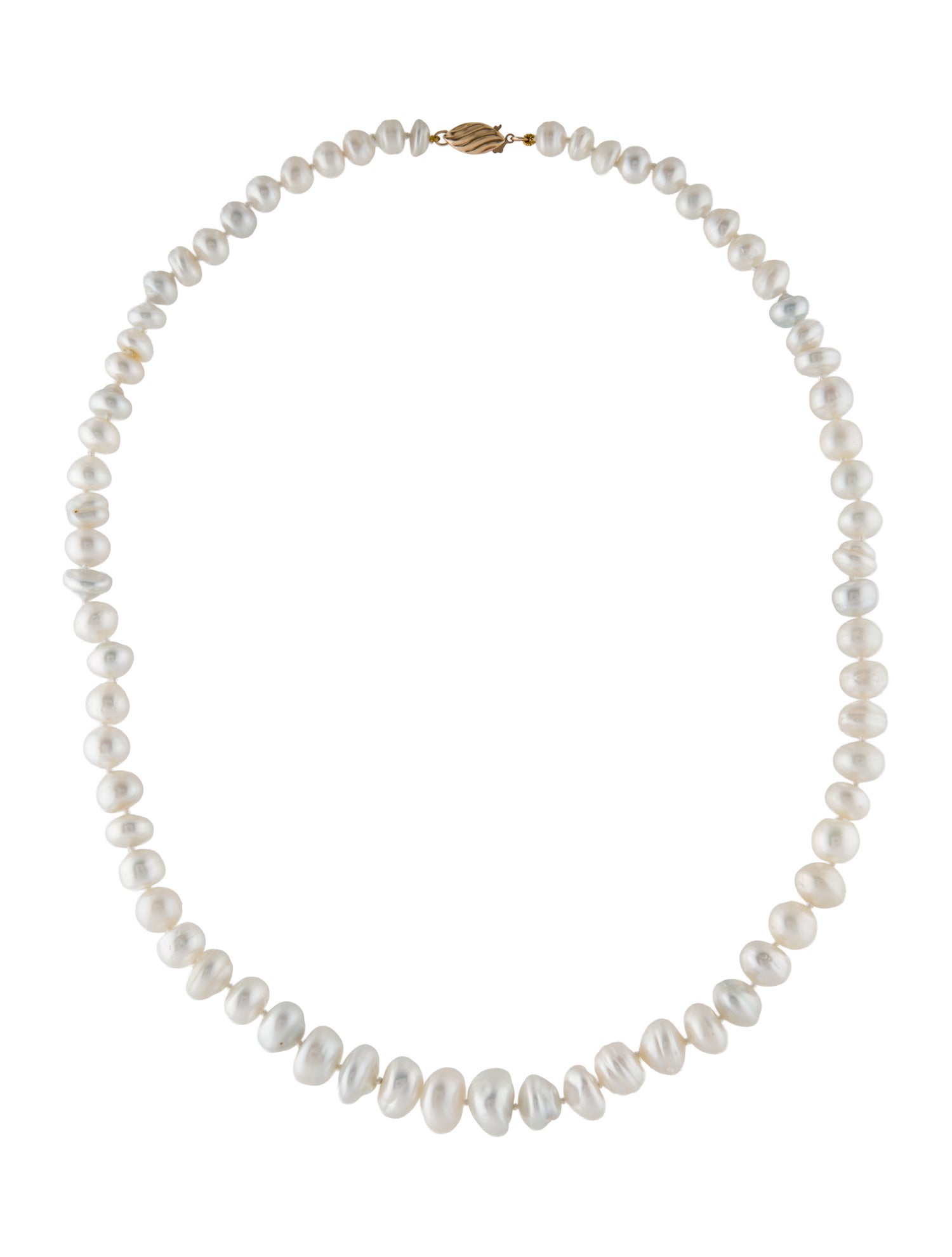 Necklace 14K Graduated Pearl Bead