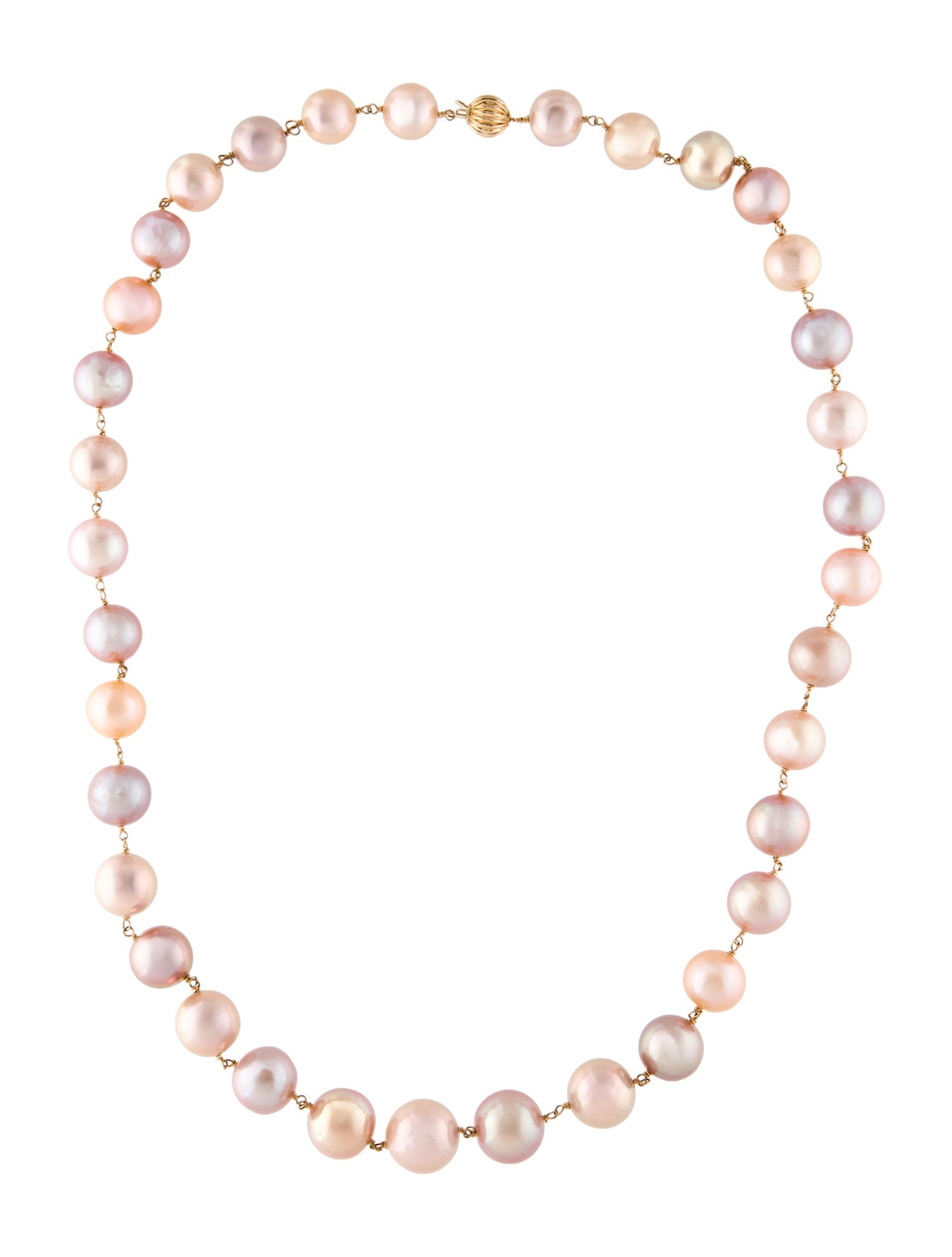 Necklace 14K Pearl Bead Strand Necklace