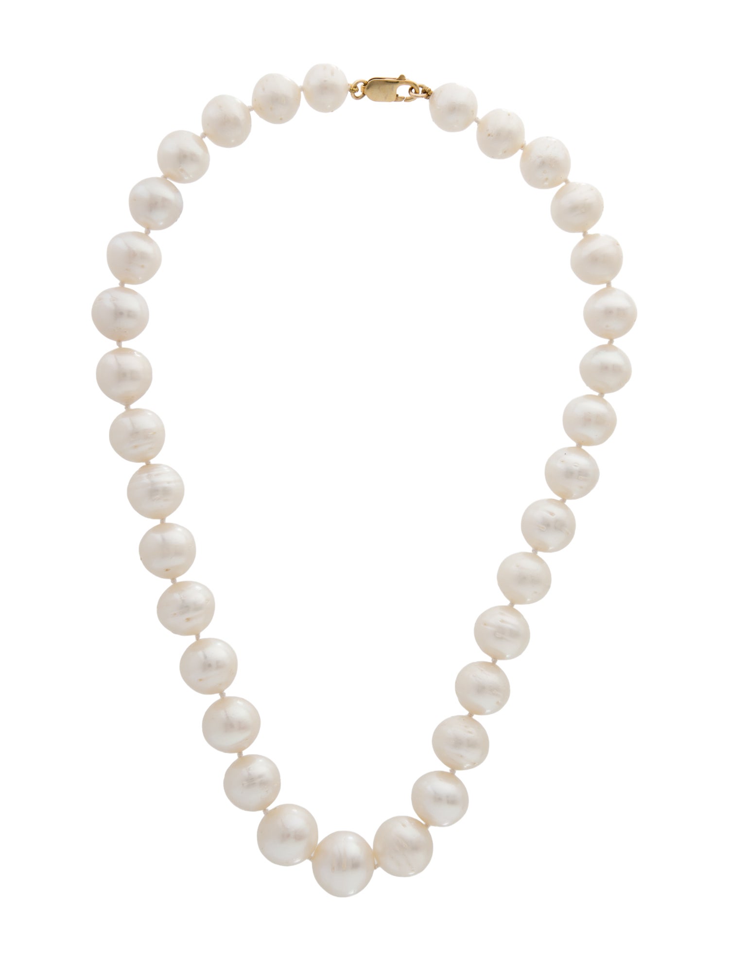 Necklace 14K Pearl Graduated Chain