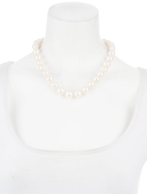 Necklace 14K Pearl Graduated Chain Necklace