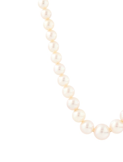 Necklace 10K Pearl Graduated Bead Strand Necklace