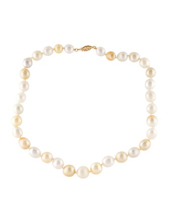Necklace 14K Pearl Bead Strand Necklace