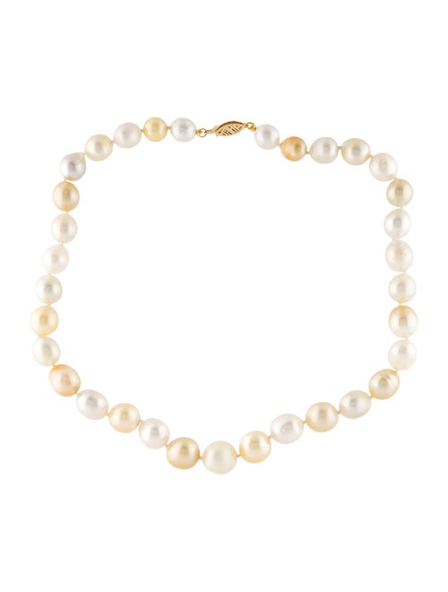 Necklace 14K Pearl Bead Strand Necklace