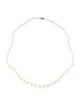 Necklace 14K Pearl Graduated Bead Strand Necklace