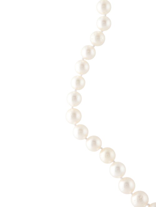 Necklace 14K Pearl Graduated Bead Strand Necklace