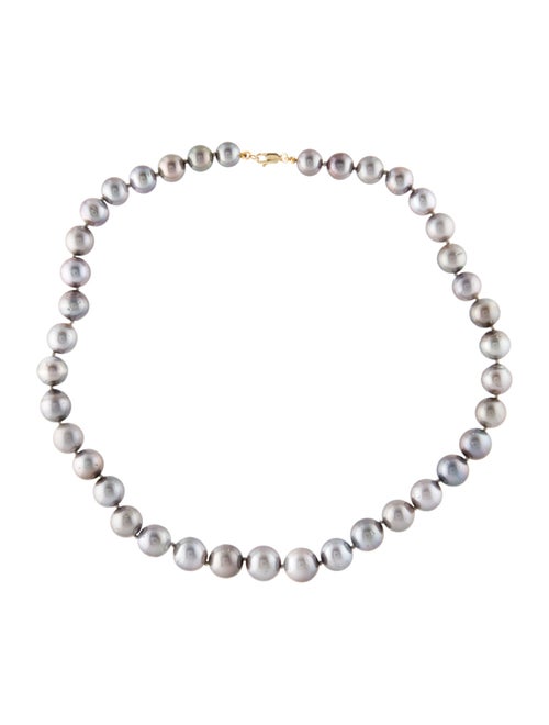 Necklace 14K Pearl Graduated Bead Strand Necklace