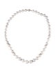 Necklace 14K Pearl & Diamond Bead Strand Necklace