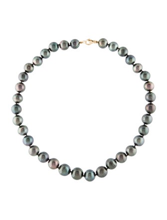 Necklace 14K Pearl Graduated Bead Strand Necklace