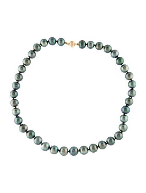 Necklace 14K Pearl Graduated Bead Strand Necklace