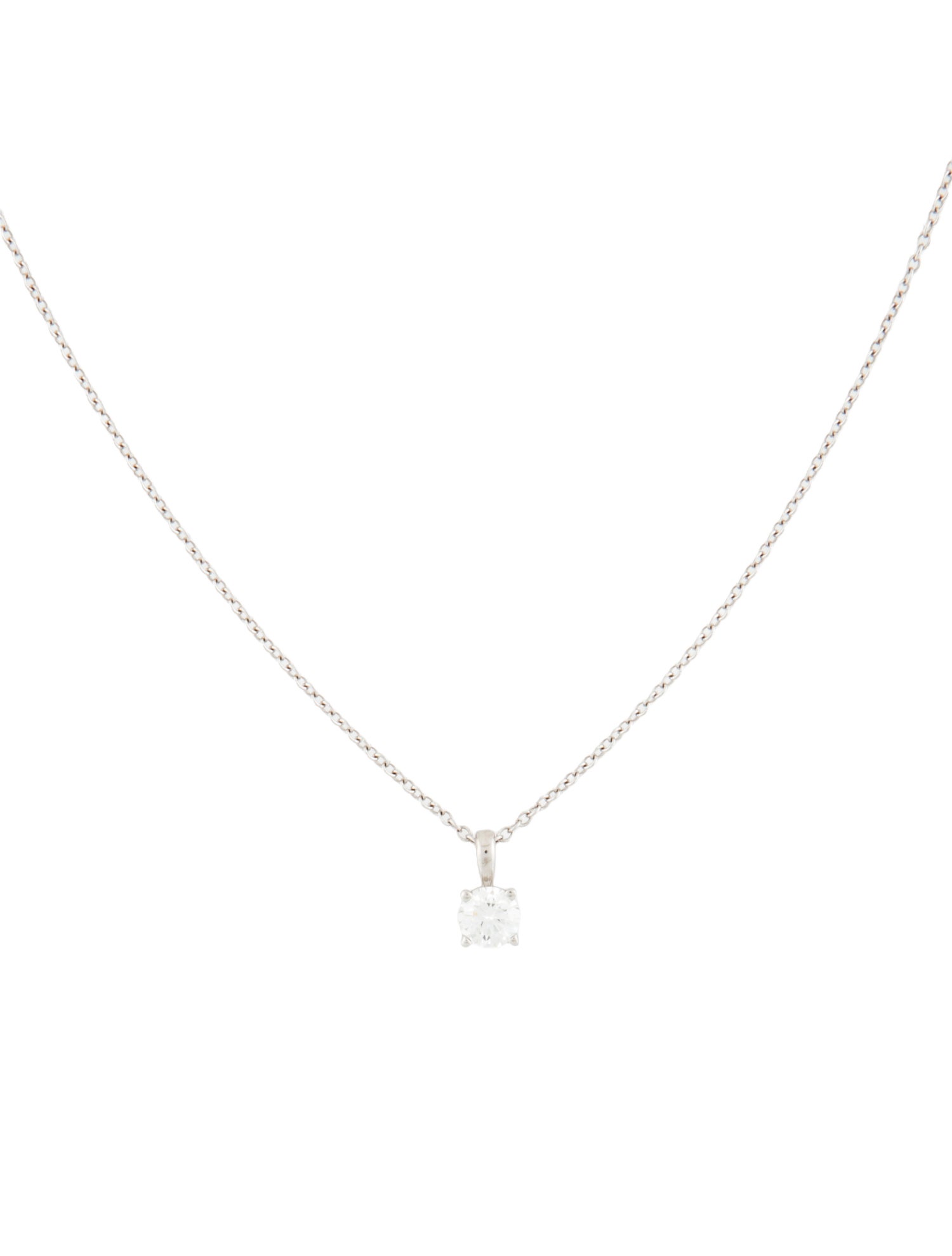 Necklace 18K Lab-Grown Diamond Solitaire Pendant