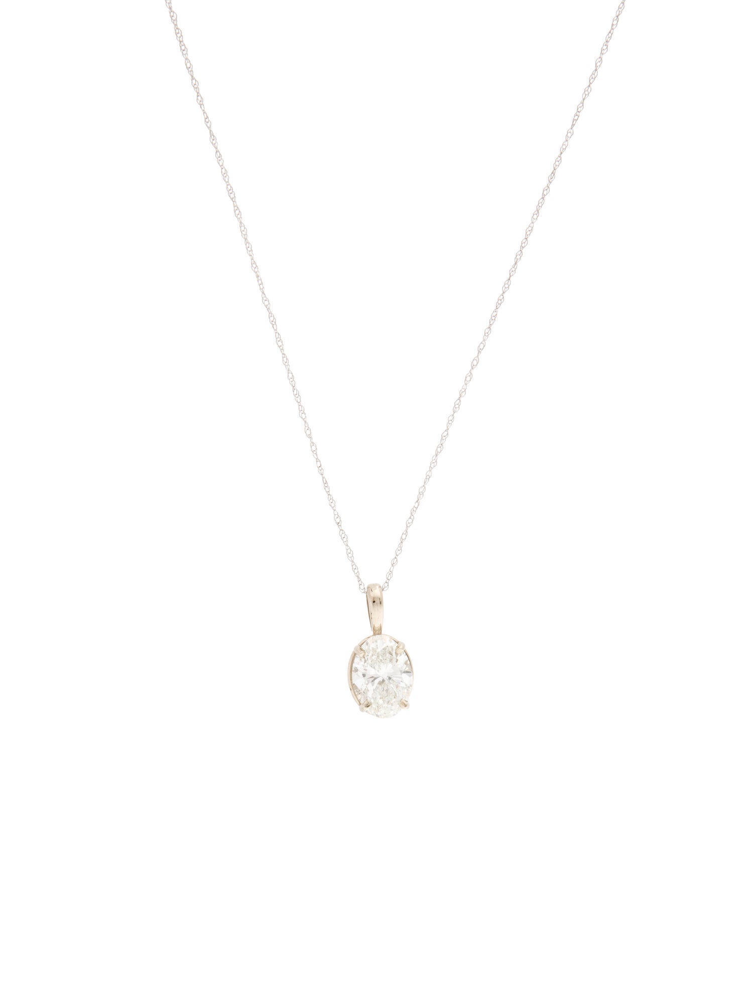 Necklace 14K 2.06ct Lab-Grown Diamond Pendant