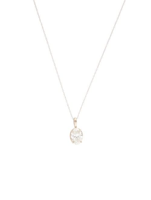 Necklace 14K 2.06ct Lab-Grown Diamond Pendant Necklace