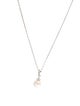 Necklace 14K Pearl & Diamond Pendant Necklace