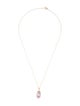 Necklace 14K 5.07ct Kunzite & Diamond Pendant Necklace