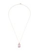 Necklace 14K 10.74ct Kunzite & Diamond Pendant Necklace