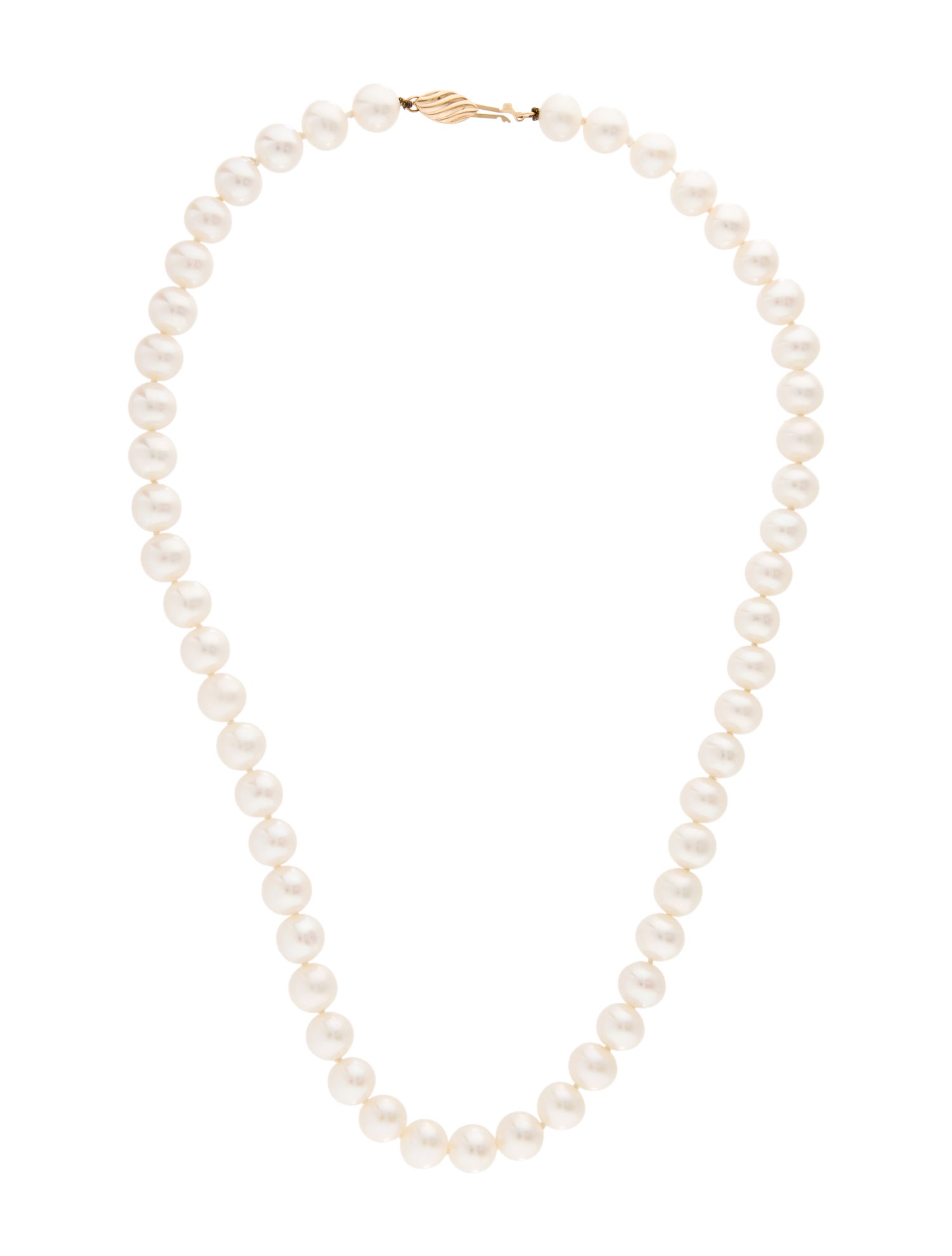 Necklace 14K Pearl Bead Strand