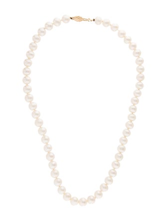 Necklace 14K Pearl Bead Strand Necklace