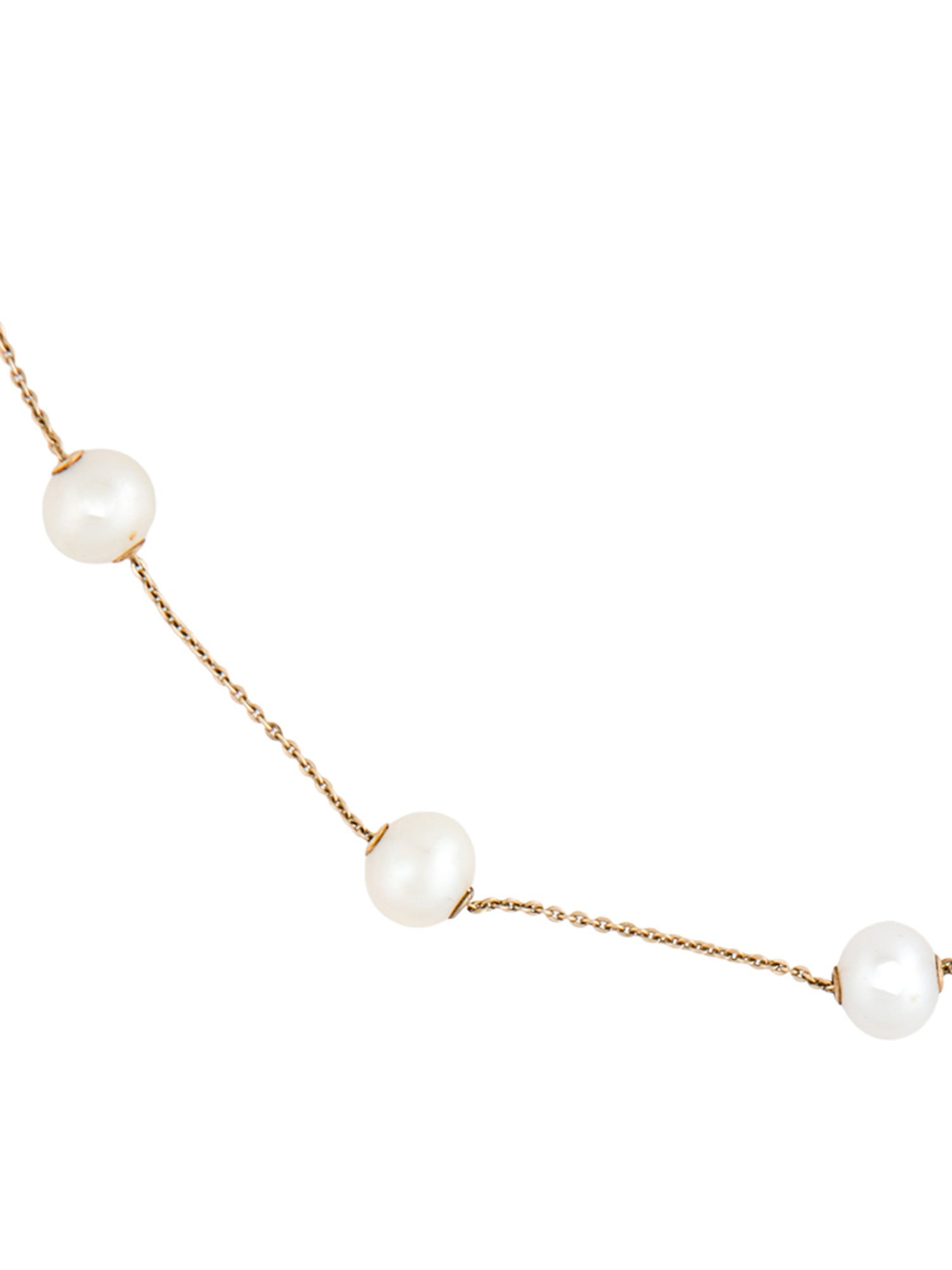 Necklace 14K Pearl Station