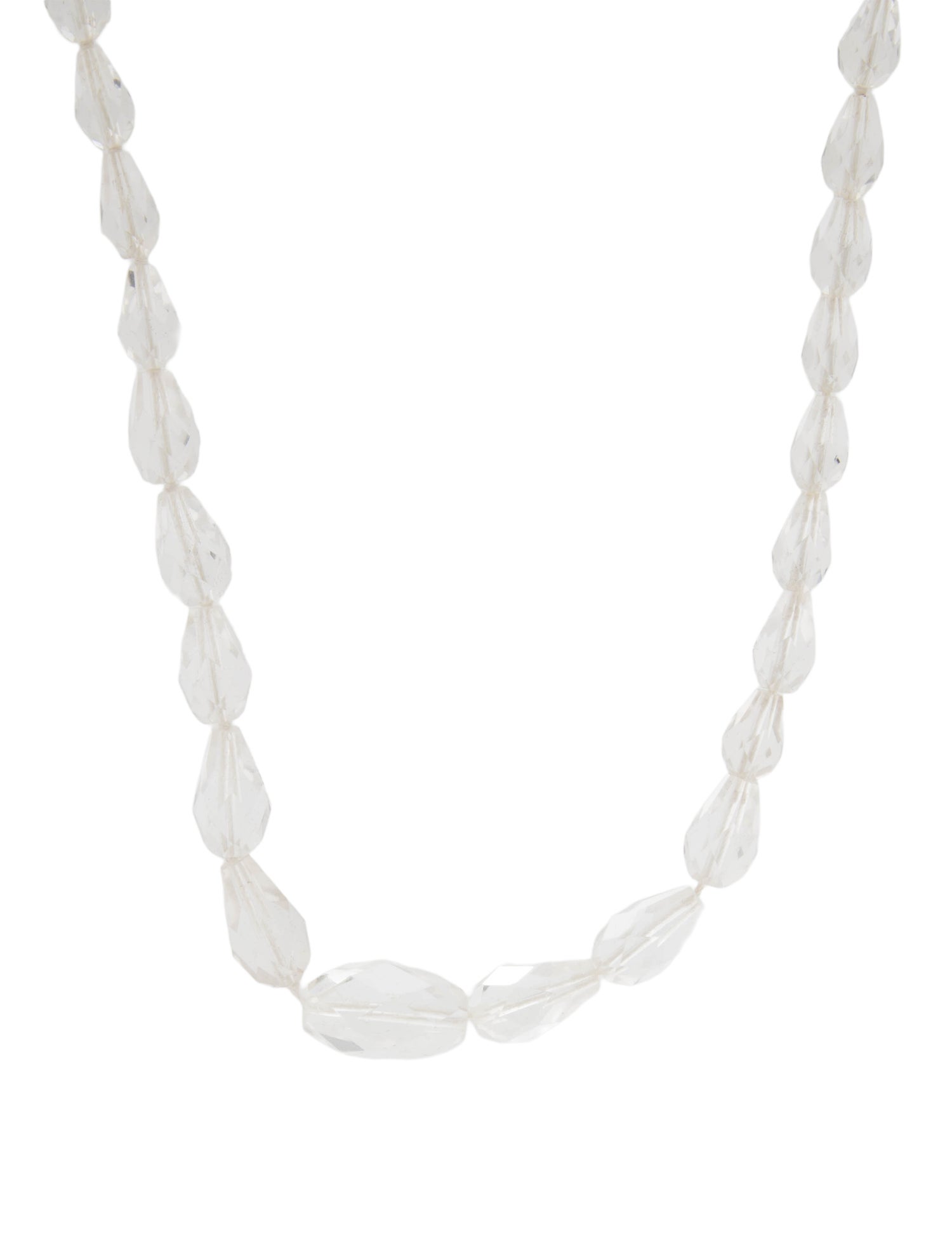 Necklace 14K Quartz Bead Strand