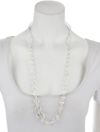 Necklace 14K Quartz Bead Strand Necklace