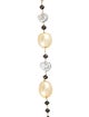 Necklace 18K Pearl & Diamond Bead Station Necklace