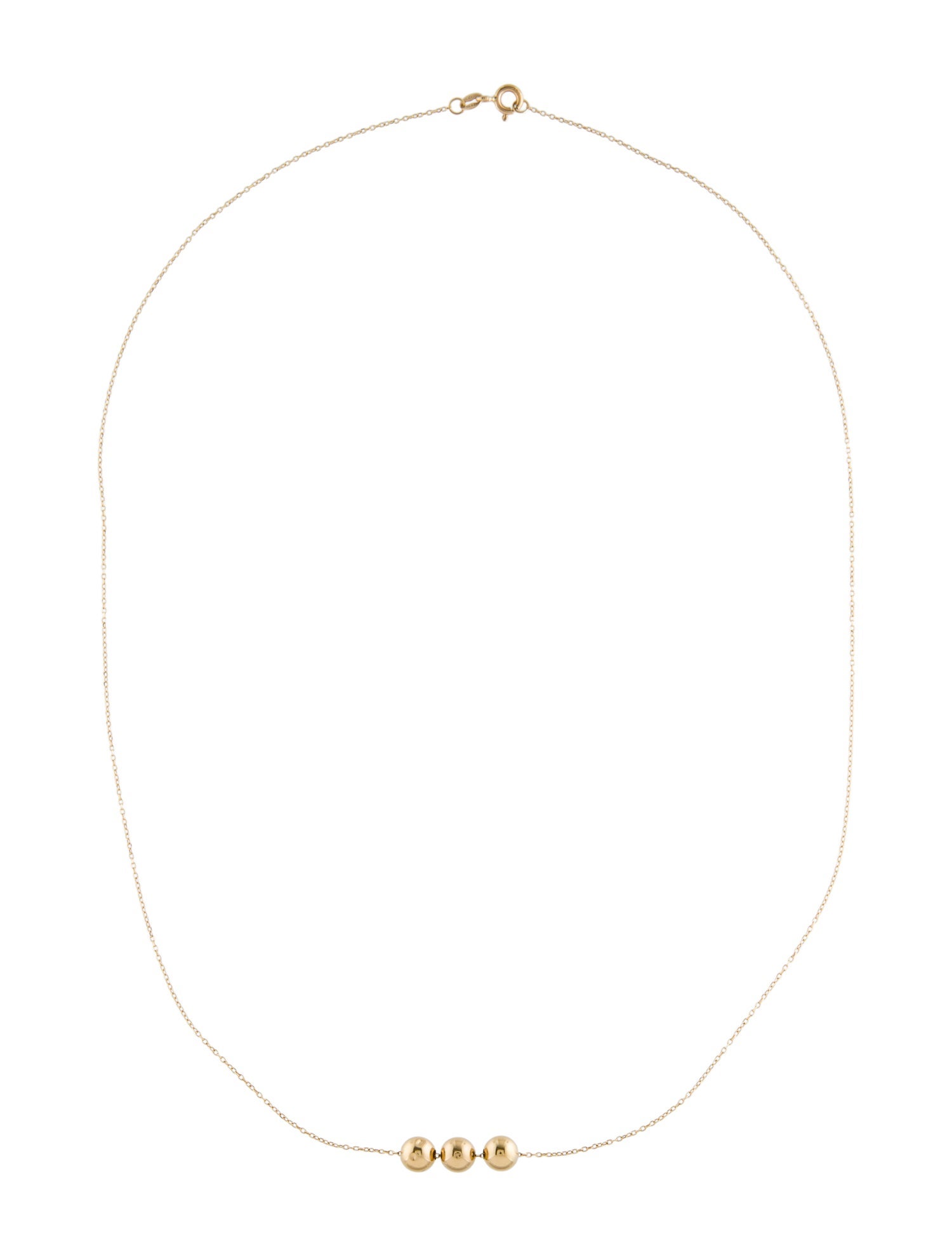 Necklace 14K Beads Station Necklace