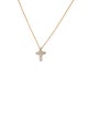Necklace 18K Diamond Cross Pendant Necklace