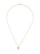 Necklace 18K Diamond Cross Pendant Necklace