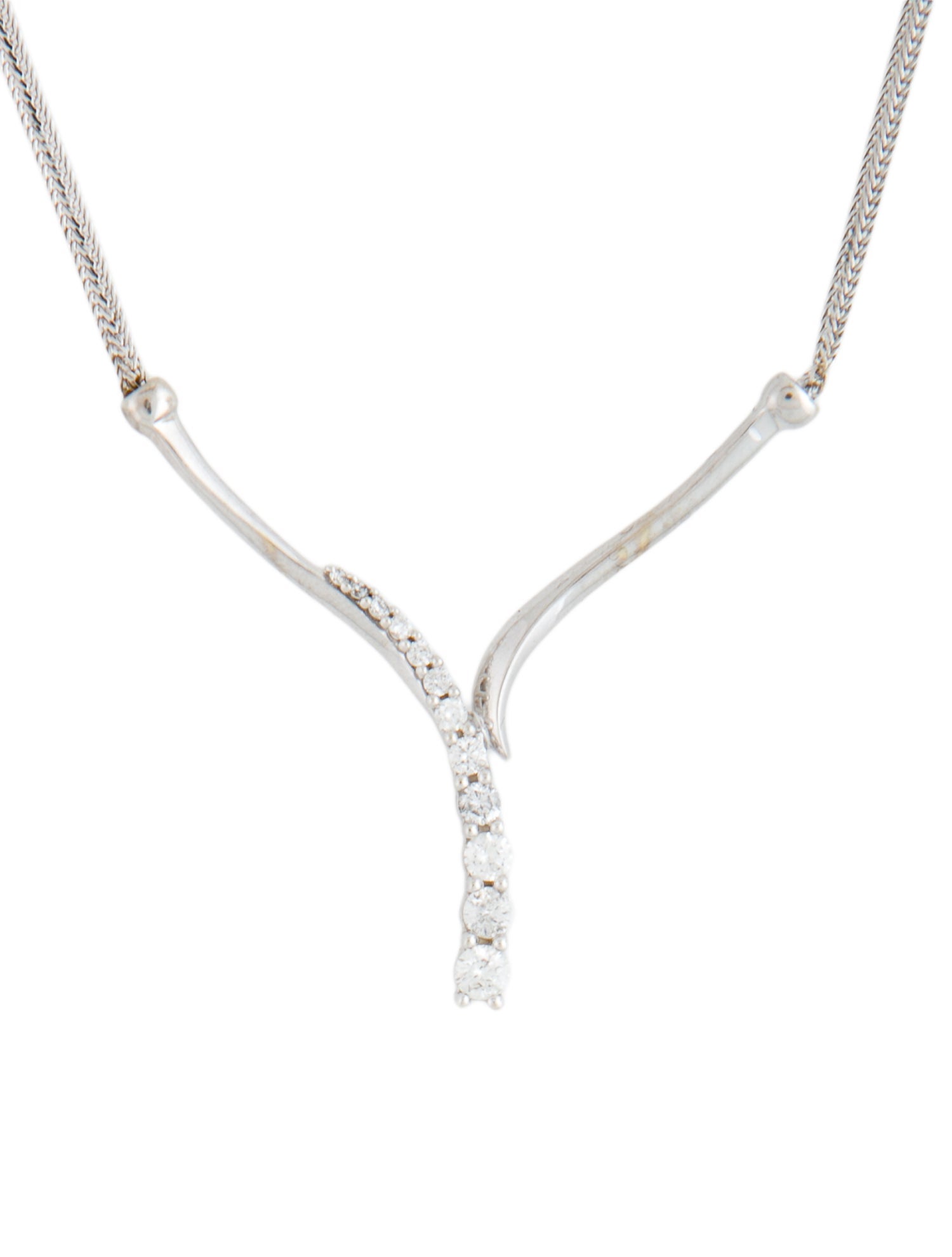 Necklace 14K Graduated Diamond