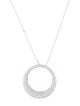 Necklace 18K 1.93ctw Diamond Circle Pendant Necklace