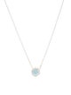 Necklace 14K Lab-Grown Diamond Halo Pendant Necklace