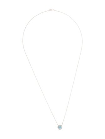 Necklace 14K Lab-Grown Diamond Halo Pendant Necklace