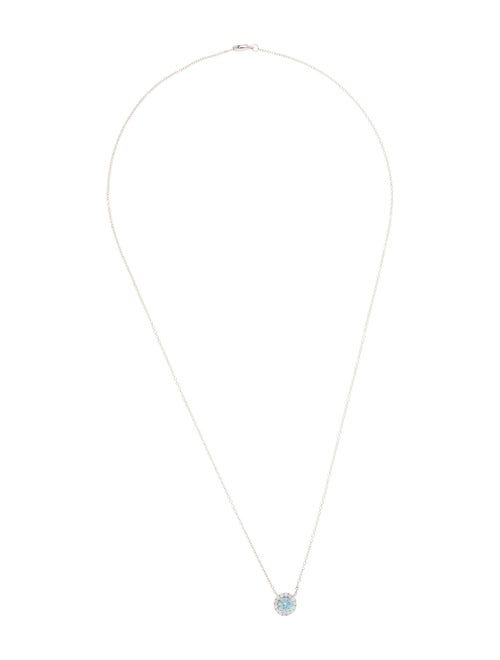 Necklace 14K Lab-Grown Diamond Halo Pendant Necklace