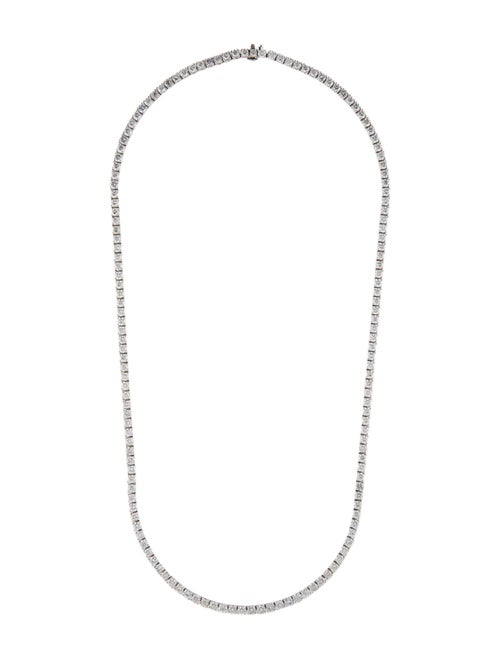 Necklace Platinum 28.39ctw Diamond Tennis Necklace