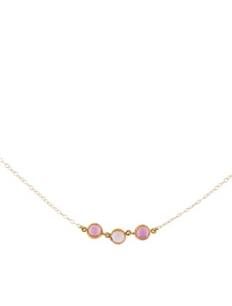 Necklace 18K Tourmaline Station Collar Necklace