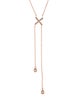 Necklace 14K Diamond "X" Lavalier Necklace