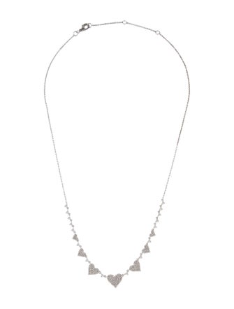 Necklace 14K Diamond Heart Collar Necklace